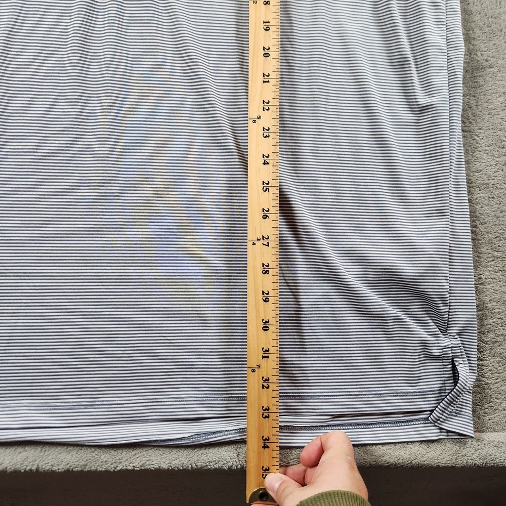 Greyson Golf Polo Shirt Mens size‎ 2XL Short Sleeve Stripe Recycled Polyester - Picture 7 of 10